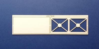 LCC 74-91 O gauge steel panel for water tank - front and back